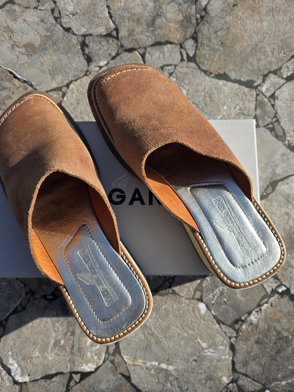 Brown Suede Women's Slip-On Mule - Casual Comfort